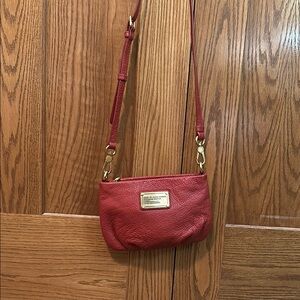 Marc By Marc Jacobs Deep Orange Crossbody Bag with Gold Accents